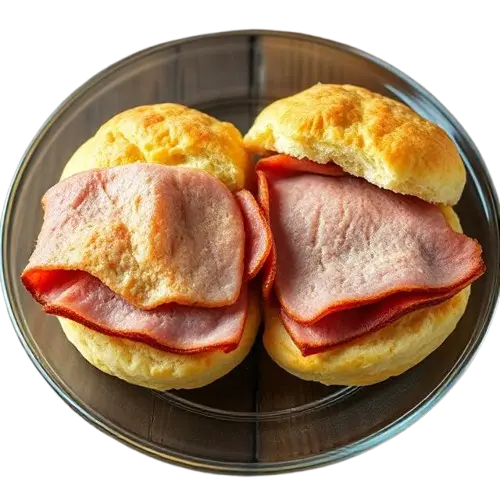 Waffle House 2 Country Ham Biscuits