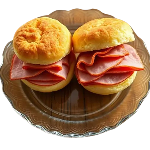 Waffle House 2 City Ham Biscuits